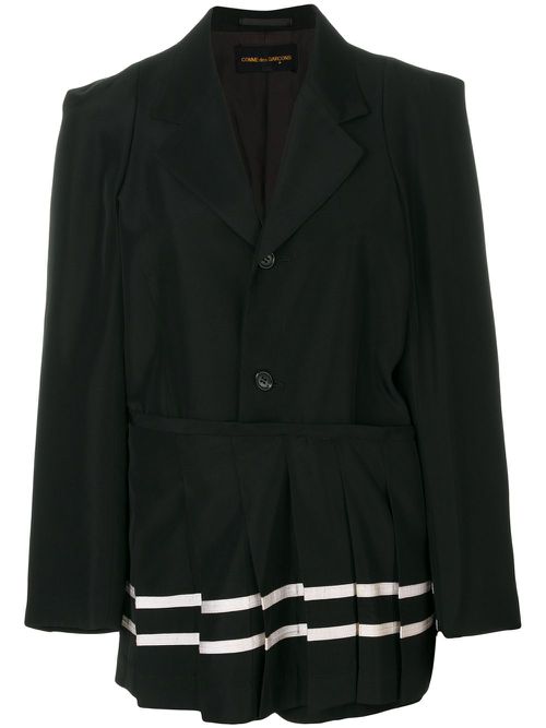 1980s skirted jacket - Black
