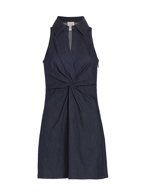 Women's Mckenna Cotton Sleeveless Minidress - Indigo