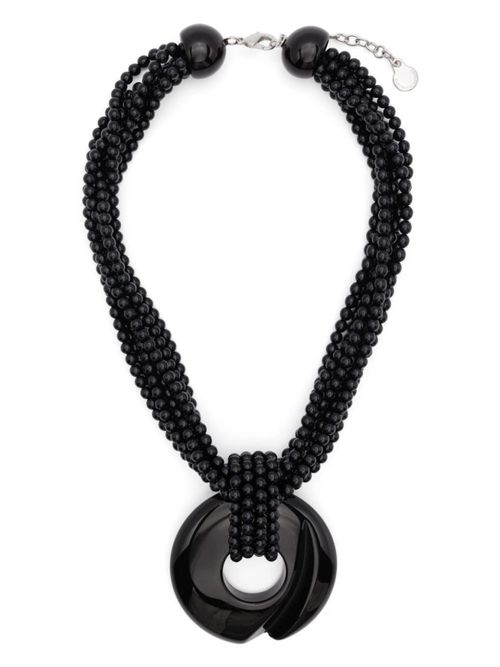 Black Beaded Necklace