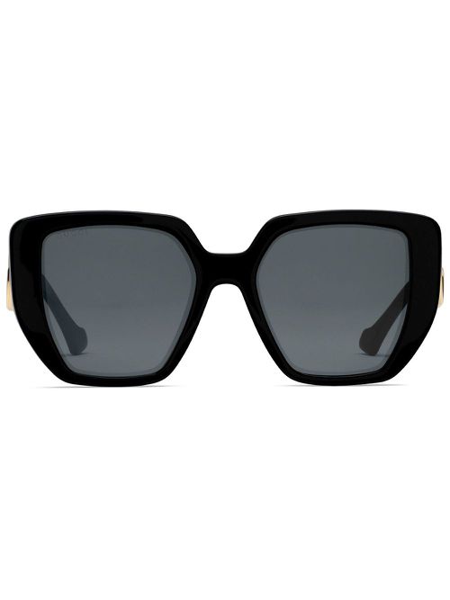 Double G oversized-frame sunglasses - Grey