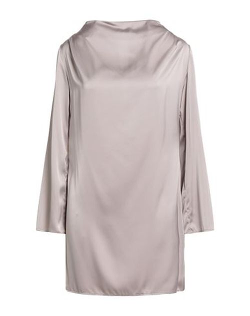 Woman Mini dress Grey Size 2 Polyester, Elastane