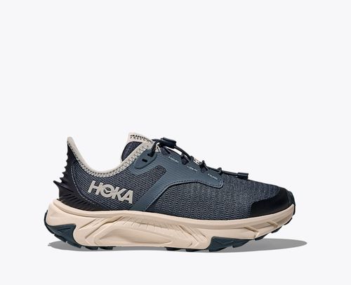 HOKA Transport Freedom Shoes in Varsity Navy/Alabaster