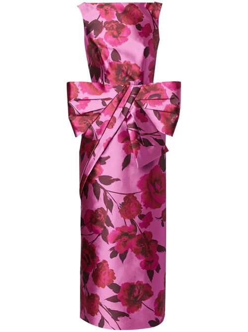 Bow-detailing sleeveless dress - Pink