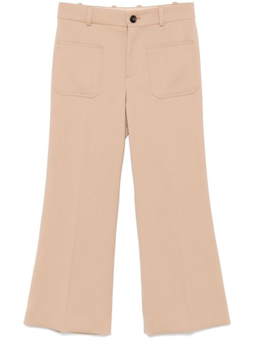 Cropped trousers - Brown