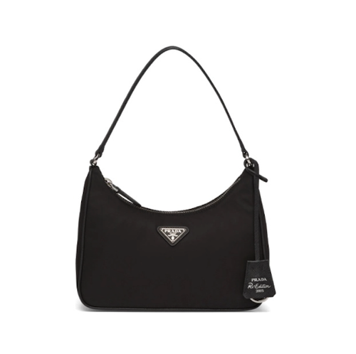 Re-Edition 2005 Re-Nylon Mini Hobo Bag 'Black'
