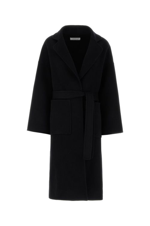 AFTERCOAT Black wool blend coat