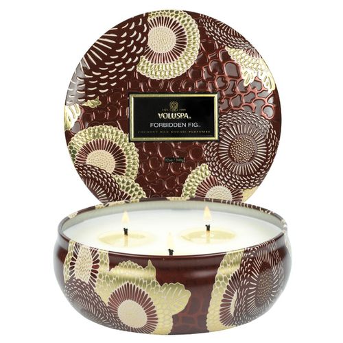 Forbidden Fig Three Wick Candle Tin, 340g