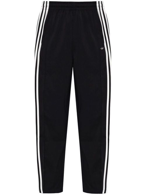Side-stripe track pants - Black