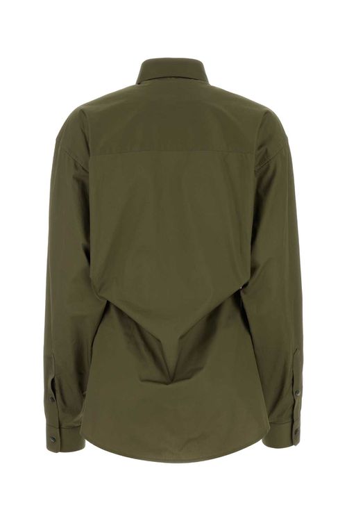 Army Green Poplin Anne Shirt