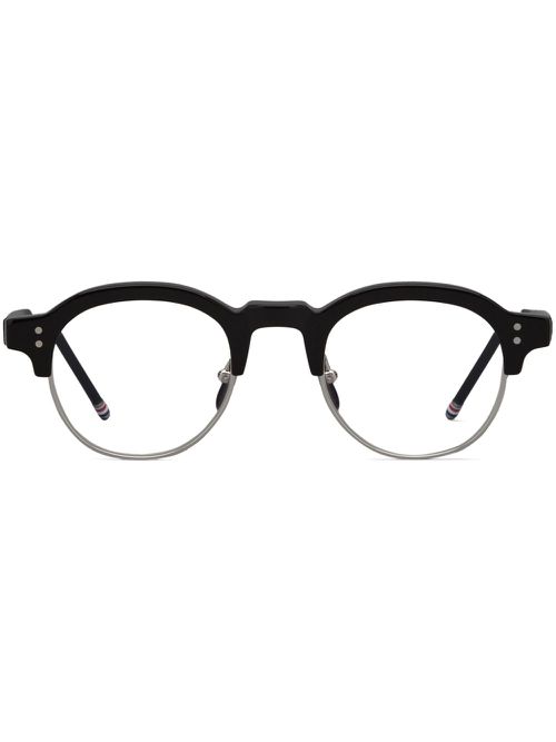 Oval-frame glasses - Black