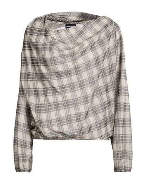 Woman Top Beige Size 10 Silk, Cotton