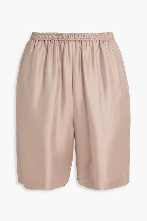 Zinia silk-twill shorts - Neutral - XS