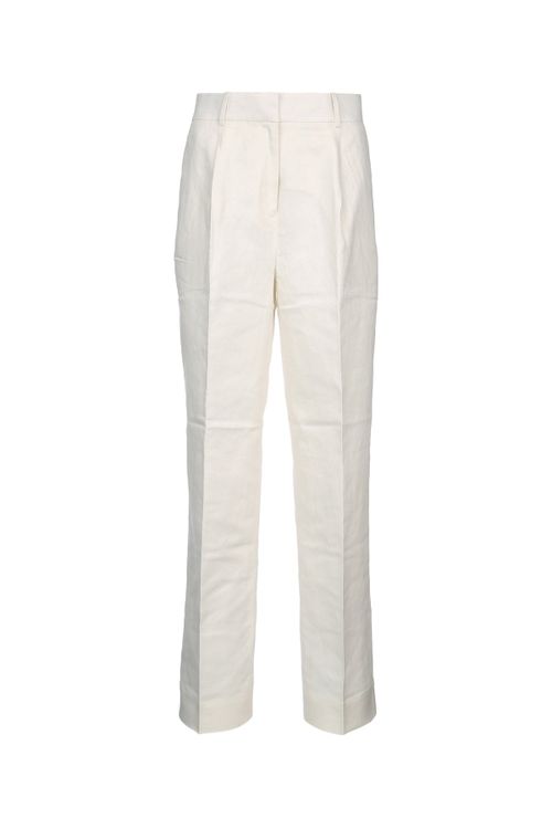 Linen Trousers — Beige