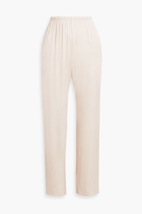 Leah satin straight-leg pants - Neutral - UK 10