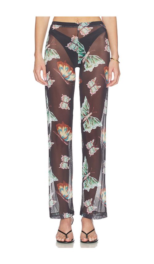 Juliet Johnstone Mesh Pant in Black. L. Also in M, S, XL/1X