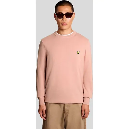 Lyle And Scott Men's Cotton Crew Neck Jumper - Pink