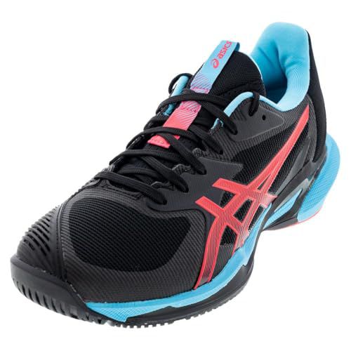 ASICS Solution Speed FF 3 Mens Tennis Shoe (Black/Blue/Red, US Footwear