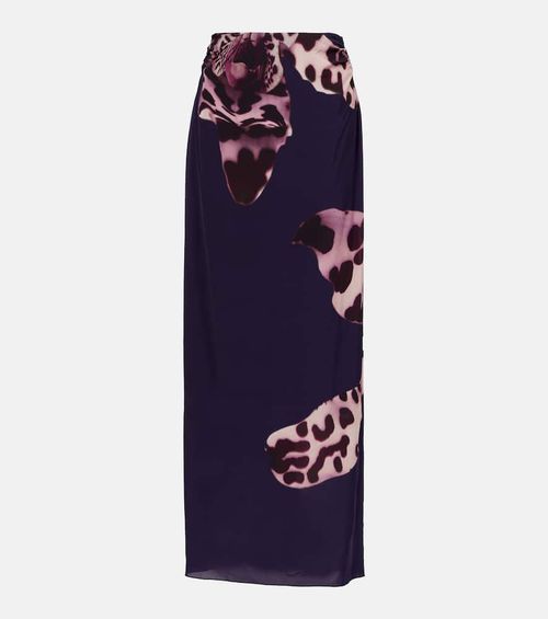 Printed maxi skirt