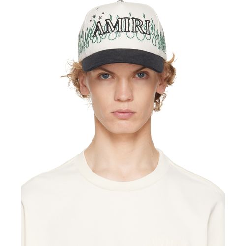 Off-White & Black Flames Baseball Cap