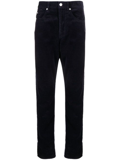 Straight-leg corduroy trousers - Blue