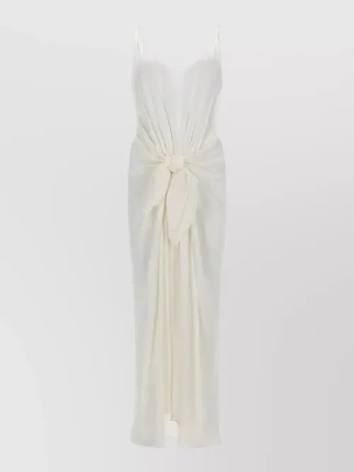JW Anderson - long draped dress spaghetti straps knot