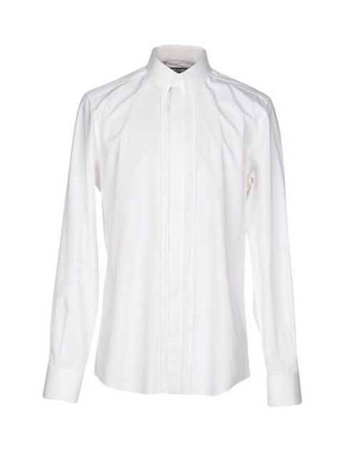 Man Shirt White Size 15 ¾ Cotton, Silk