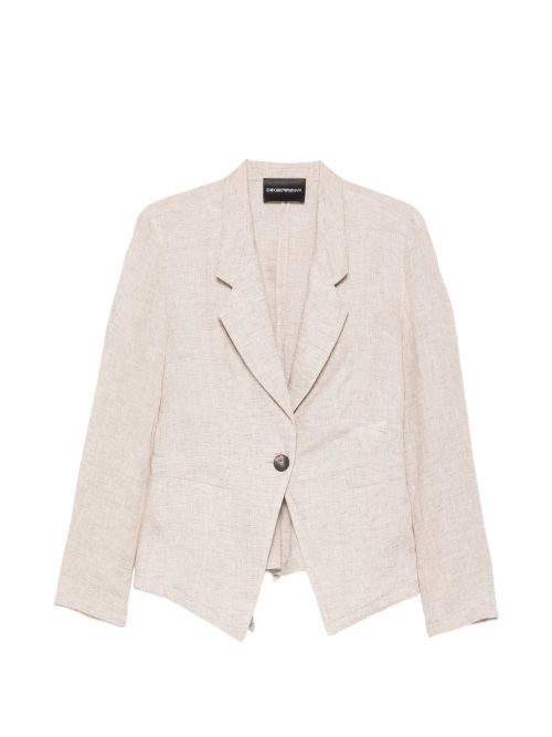 Linen single-breasted jacket