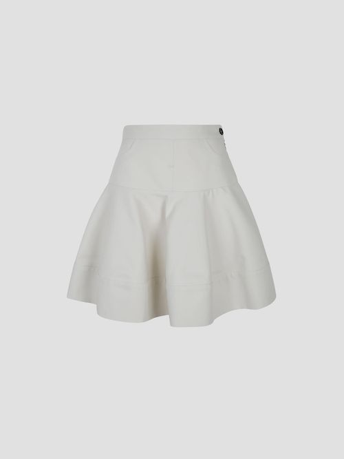 Float Bottom Canvas Mini Skirt