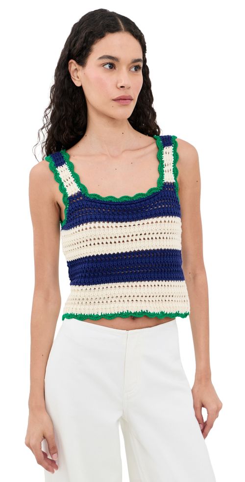 Justine Sweater Tank Nvy w/ Aw Stripe
