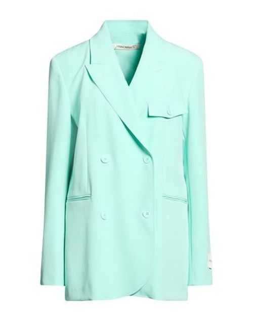 Woman Blazer Turquoise Size XS Polyester, Elastane