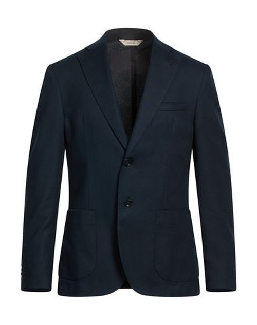 Man Blazer Midnight blue Size 40 Cotton, Elastane
