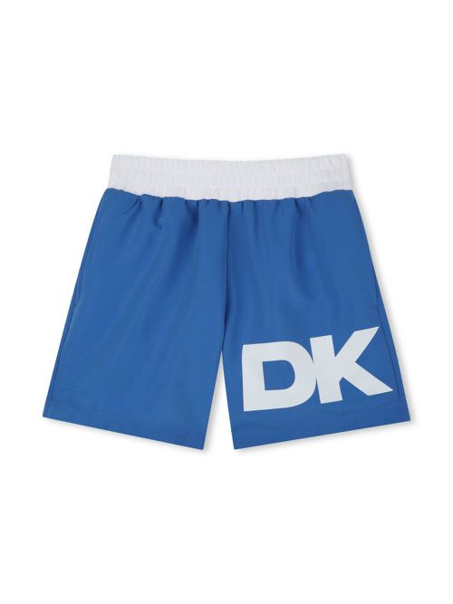 Logo-print swim shorts - Blue