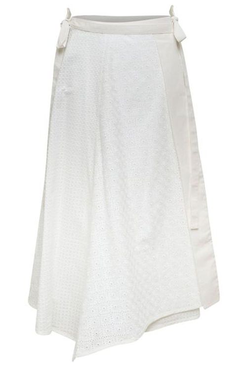 3.1 Phillip Lim Broderie Anglaise Patchwork Midi Skirt