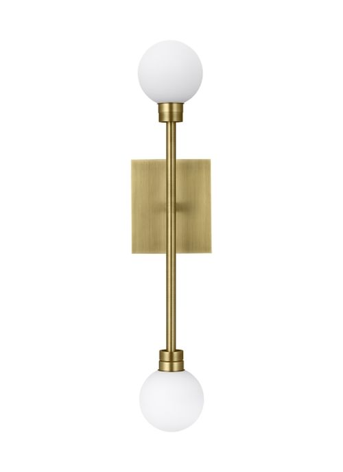 Aged Brass LED Wall Sconce from the Mara Collection