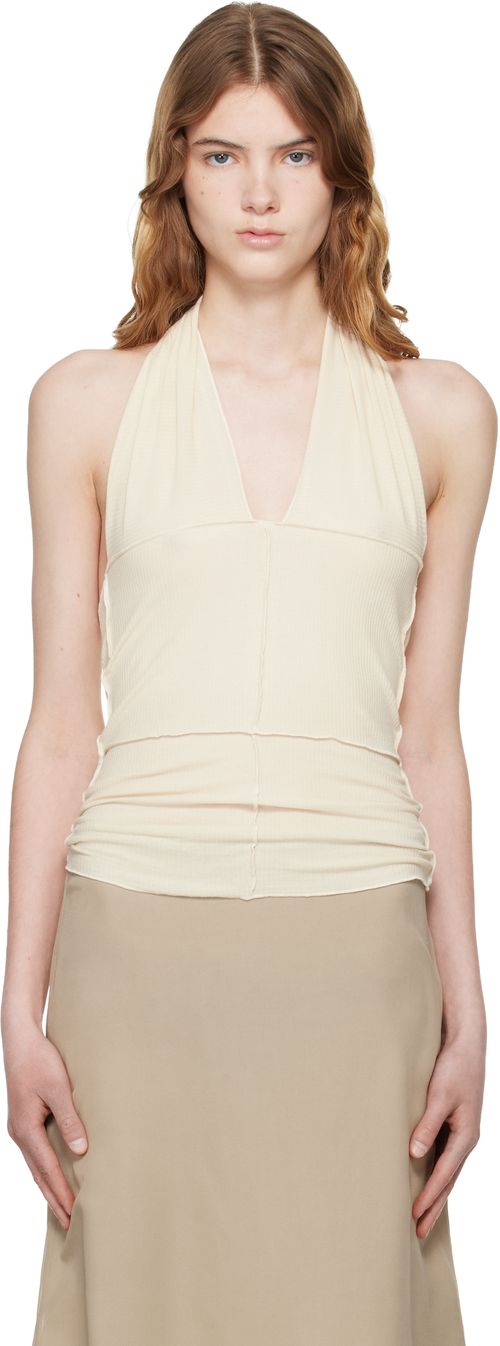 Off-White Cinder Halter Top