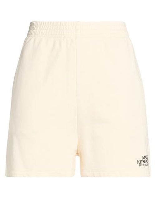 Maison Kitsuné Woman Shorts & Bermuda Shorts Ivory Size M Cotton
