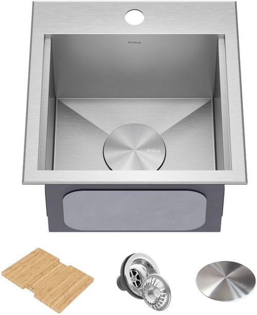 Kraus Drop-In Stainless Steel Square Sink KWT