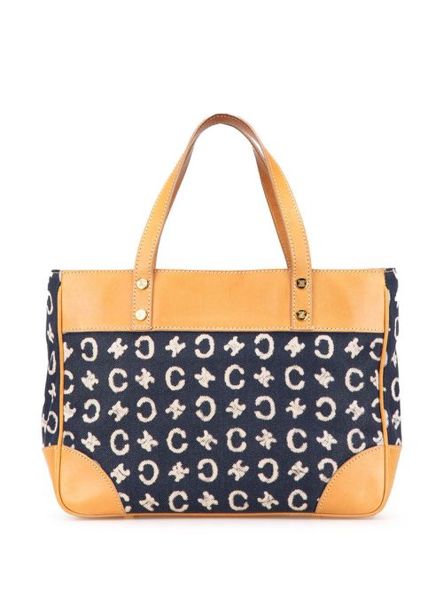 Céline Pre-Owned 2001 C Macadam Denim handbag - Blue