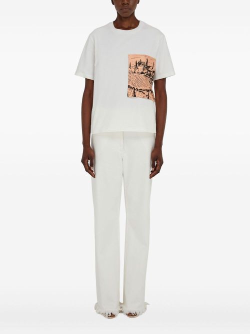 Organic-cotton T-shirt - White