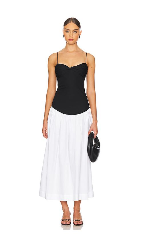 SWF x REVOLVE Drop Waist Dress in Black,White. - L also in