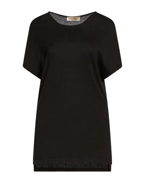 Woman Sweater Black Size 6 Silk, Cotton