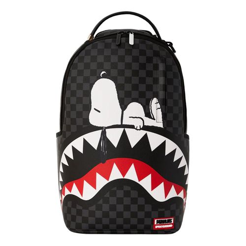 X Peanuts Snoopy Sunday Chilling DLXV Backpack 'Black Grey'
