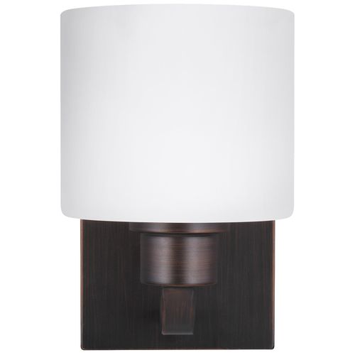 Canfield 1-Light Bathroom Vanity Light Sconce in Bronze