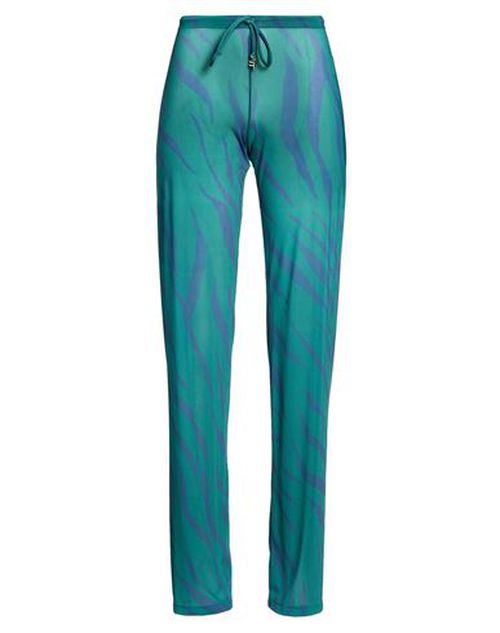 Woman Pants Dark green Size M Polyamide, Elastane
