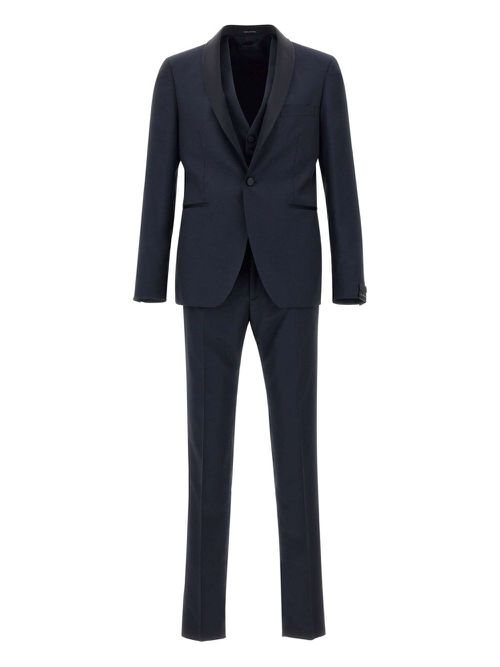 Tagliatore single-breasted three-piece suit - Blue