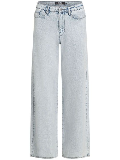Mid-rise wide-leg jeans - Blue