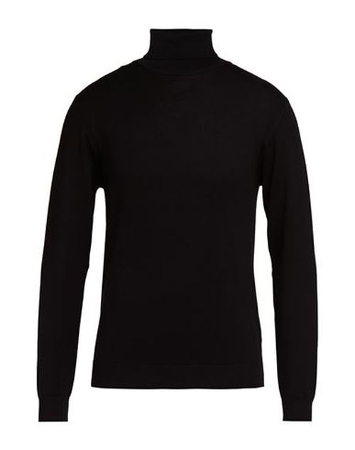 Man Turtleneck Black Size L Viscose, Nylon
