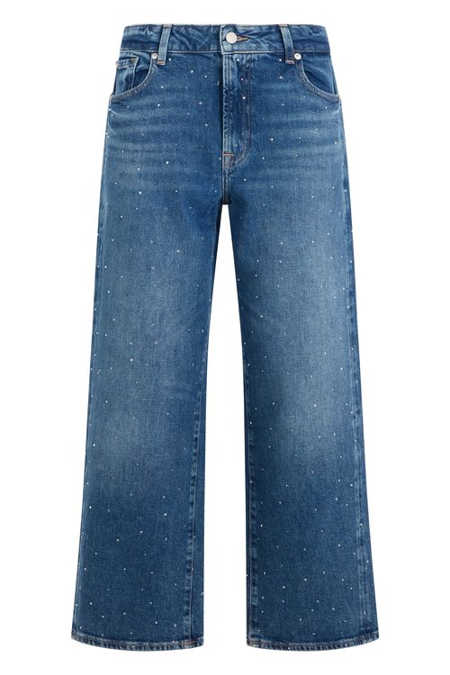 Women's High-Waist Wide-Leg Denim Jeans