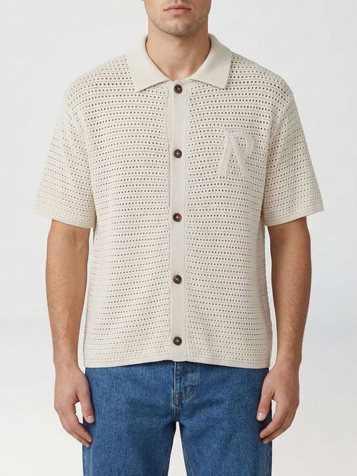 Polo Shirt Men color Beige