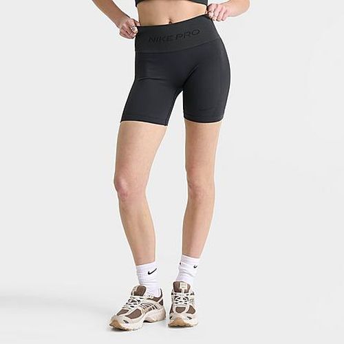 Women's Pro Seamless Dri-FIT High-Waisted 5" Biker Shorts in Dark Smoke Grey